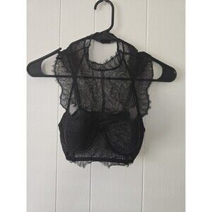 Victoria's Secret Black Lace Bralette 34B